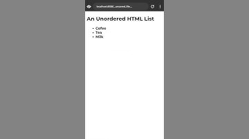 unordered html list | html ordered and unordered list | nested unordered list html | HTML | CSS | JS