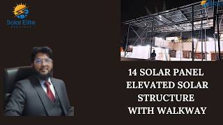 14 Solar Panel Elevated Solar Structure 14 Gauge With Walkway