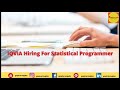 IQVIA Hiring For Statistical Programmer
