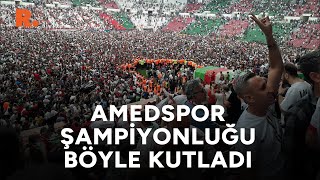 Amedspor şampiyonluğunu böyle kutladı Resimi