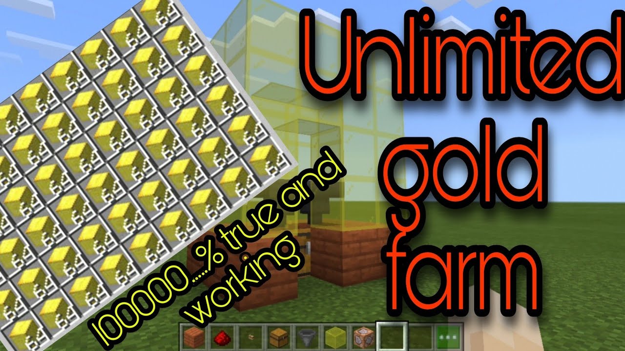 Minecraft🔥 unlimited gold farm with simple materials 🔥 ep no. 2 YouTube