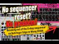 Behringer Edge / Moog DFAM - no sequence reset? no problem!