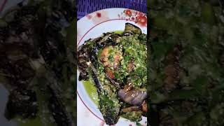 Terong balado cabe hijau ikan tongkol+tumis pakis..