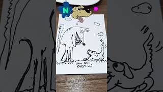 So easy Dog Drawing #creative #animalart