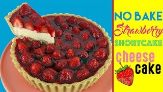 Strawberry Shortcake Cheesecake Recipe | NO BAKE | Elise Strachan | My Cupcake Addiction