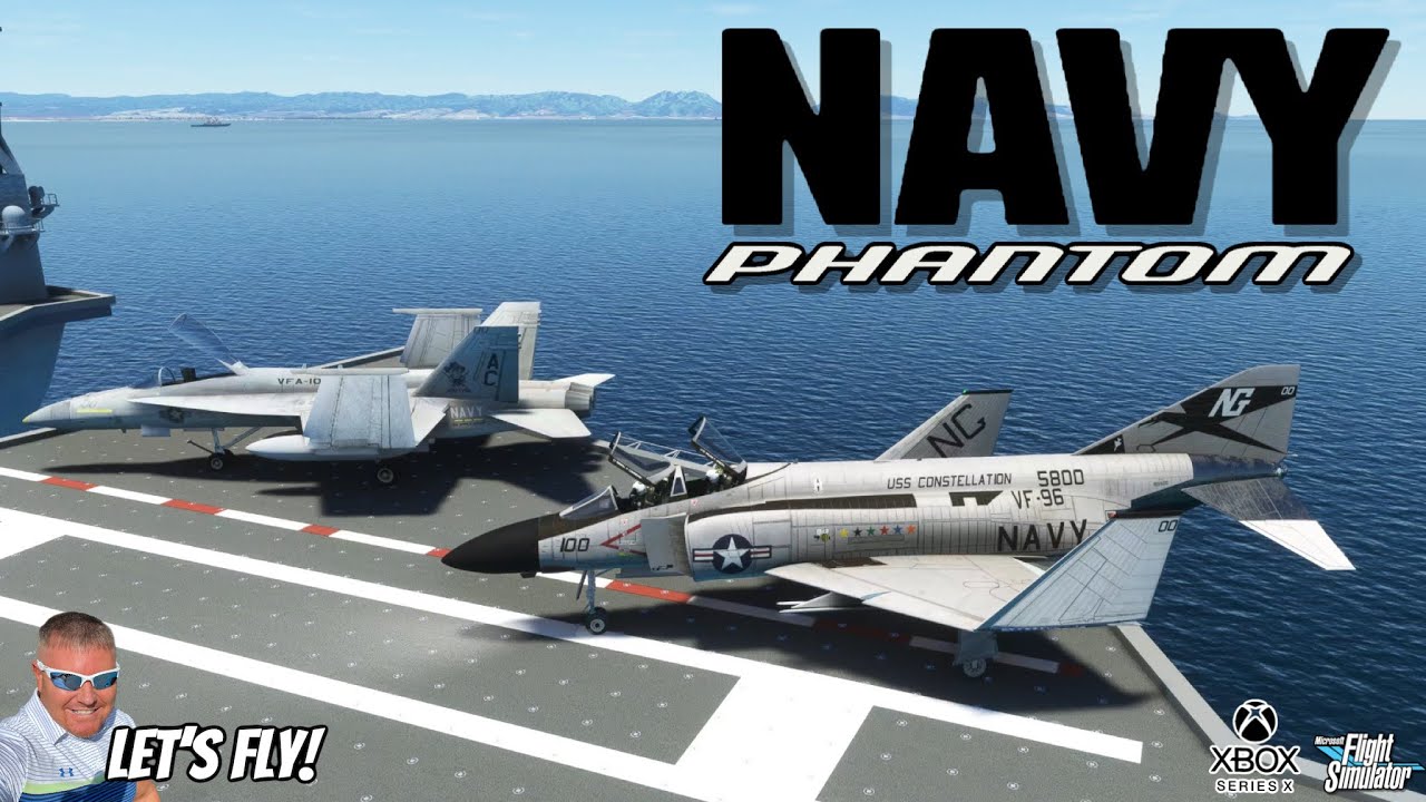 US NAVY Launches The F4 Phantom At Hawaii! MICROSOFT FLIGHT SIMULATOR ...