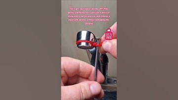 STUCK SINK FAUCET? 🤯 Easy Plumbing Hack to Unscrew Any Faucet Aerator with String & Nail! #diy