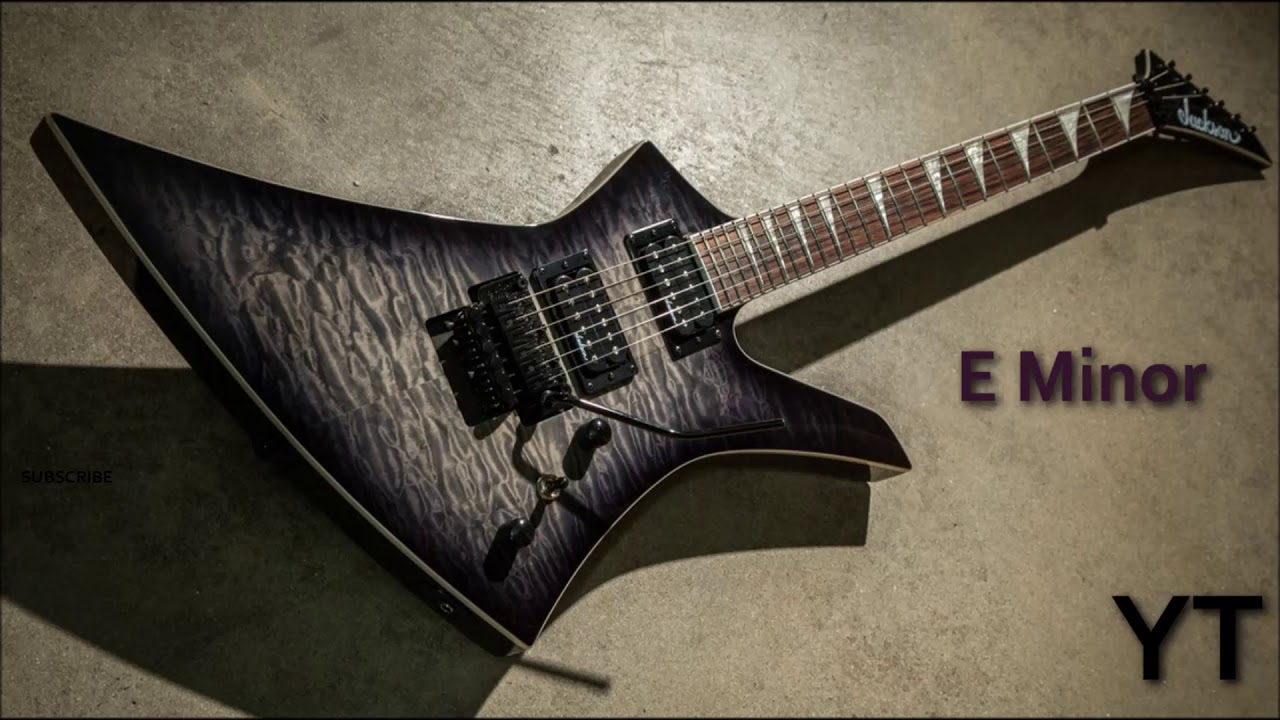 E Minor Backing Track Metal