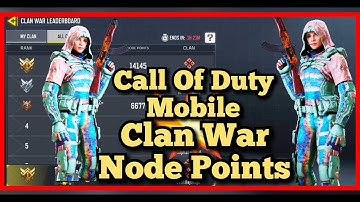 Call Of Duty Mobile First highest rank Clan War Node Points highest rank