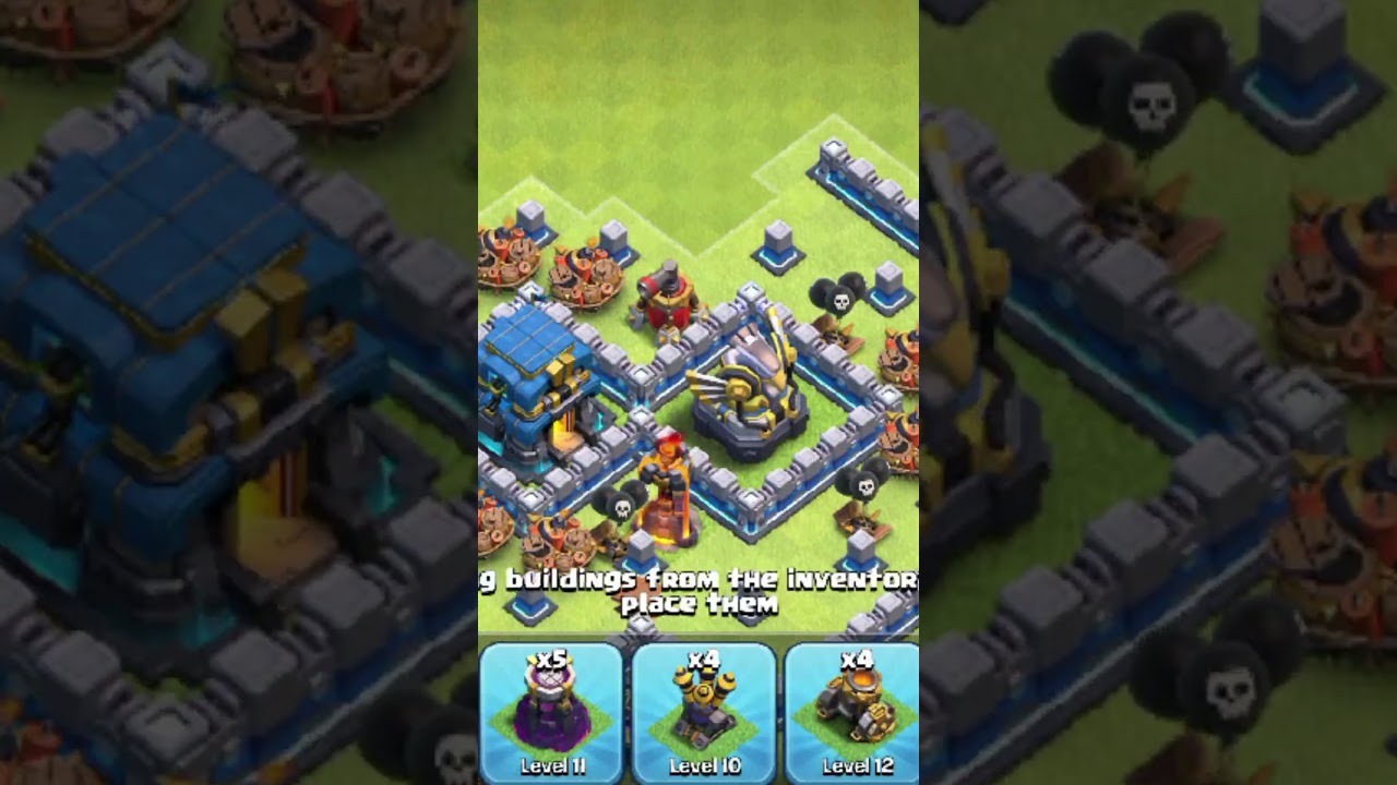 TH12 Top Anti Everything Anti 2 Stars FLAWLESS Defensive Trophy Base