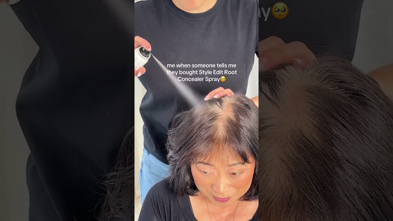 POV: you bought instant root concealer spray