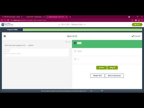 CISCO Python certificate solutions # PE1    #Module 3 Quiz