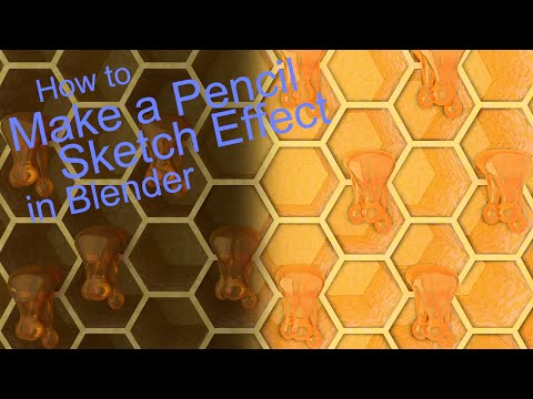 How to make a PencilSketch Effect in Blender