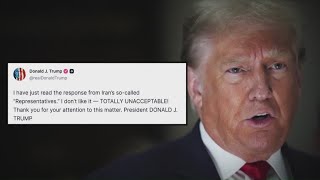 Trump rejects Iran response to peace proposal as war continues