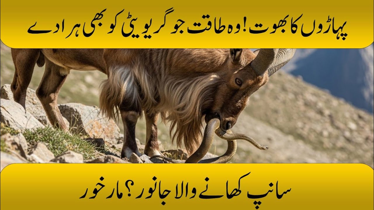 پاکستانی مارکورPakistan Ki Shan Markhor Jo Saanp Khata Hai Aur 10000 Feet Par Rehta Hai