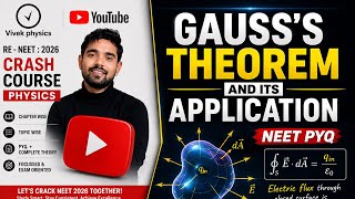 Gauss Theorem And Its Applications | Gauss Law | NEET PYQ