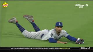 Tempers flare between Dodgers and Padres for second night, Betts' glove wins it for LA