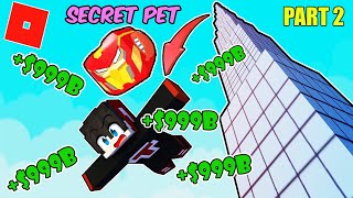NAGING TRILLIONAIRE AKO DAHIL sa SECRET PET IRON MAN | Roblox | CLIMB and JUMP Tower | Kuya Tank screenshot 3