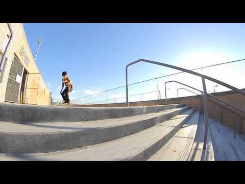 Lance Wilewski And Vincent Nava Warming Up At Sunrise High School 16 Rail