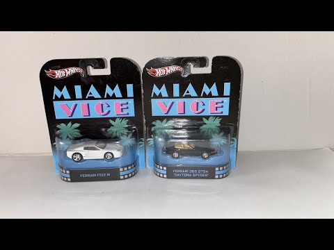 Miami vice Hotwheels Ferrari F 512 M y Ferrari 365 GTS4 Daytona