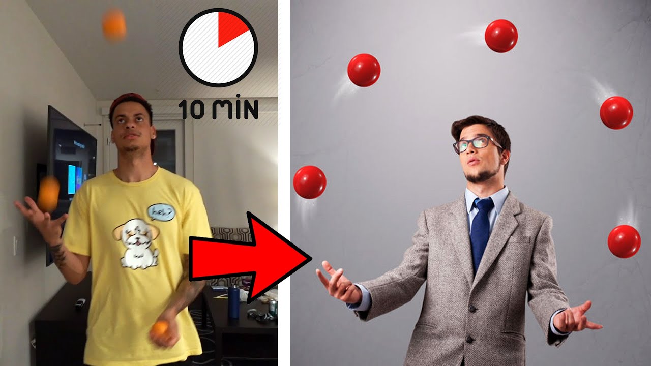 we learned how to juggle in 10 minutes YouTube