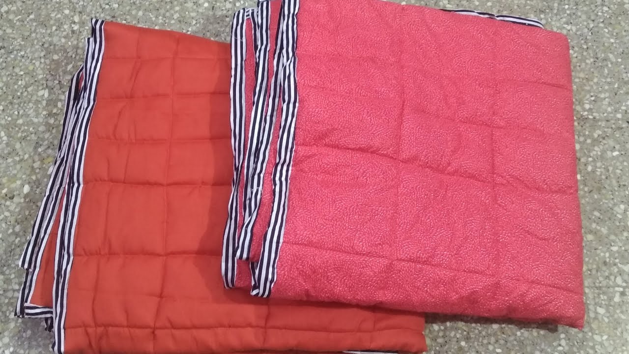 Razai Making Quilt Stitching Travel Bed DIY Easy and Simple Cotton Blanket Comforter