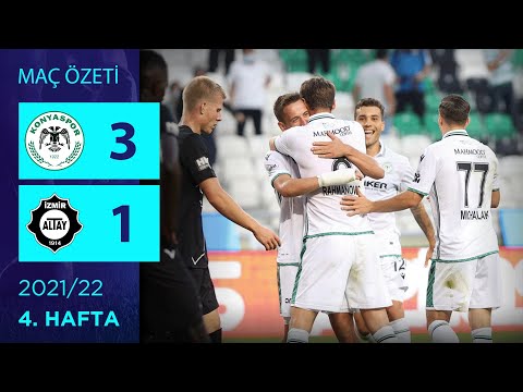 ÖZET: İttifak Holding Konyaspor 3-1 Altay | 4. Hafta - 2021/22