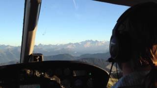 Eurocopter AS350 Hover practice Swiss Alps