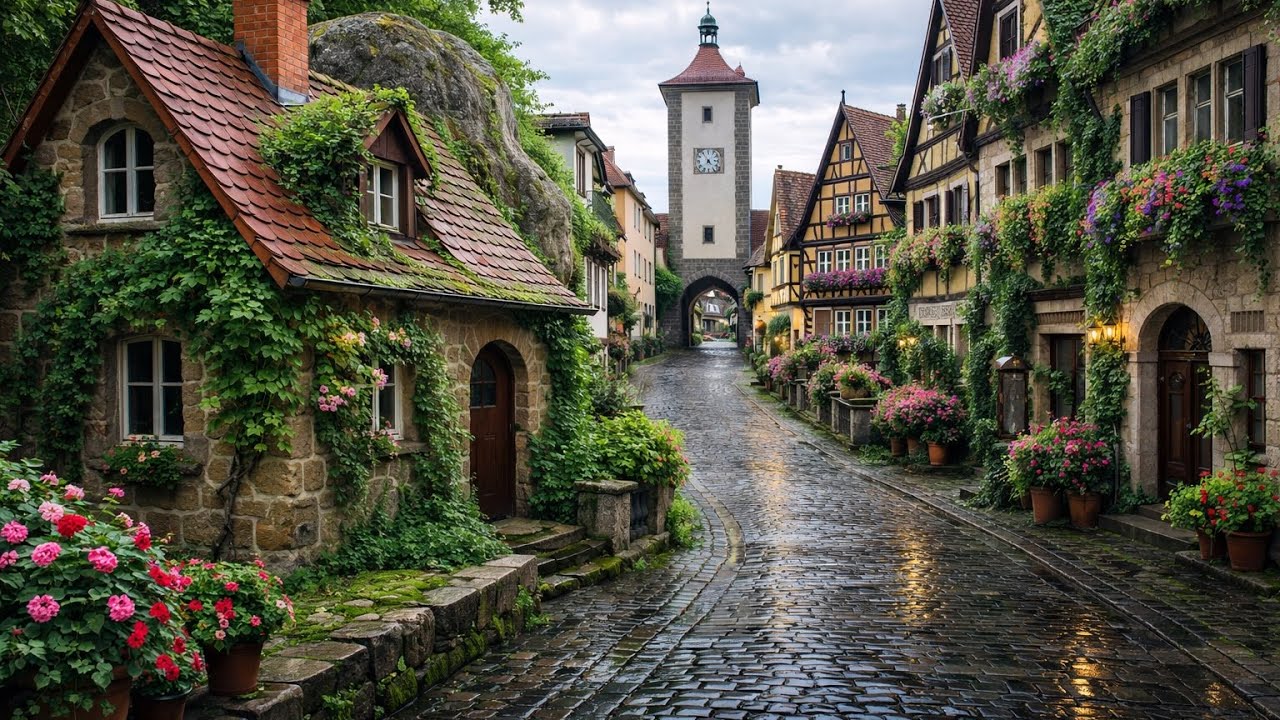A Magical Fairytale Walk — Rothenburg ob der Tauber, Germany 🌍 Europe 4K Walking Tour