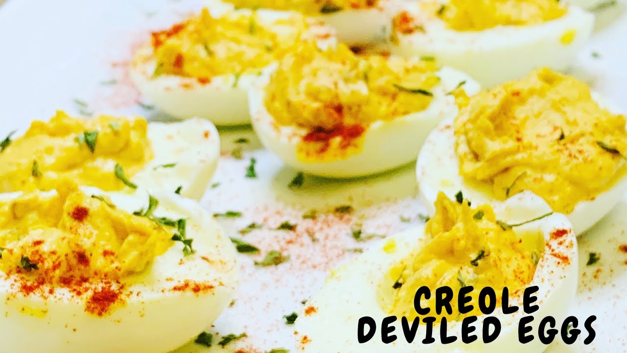Creole Seasoned Deviled Eggs Recipe YouTube