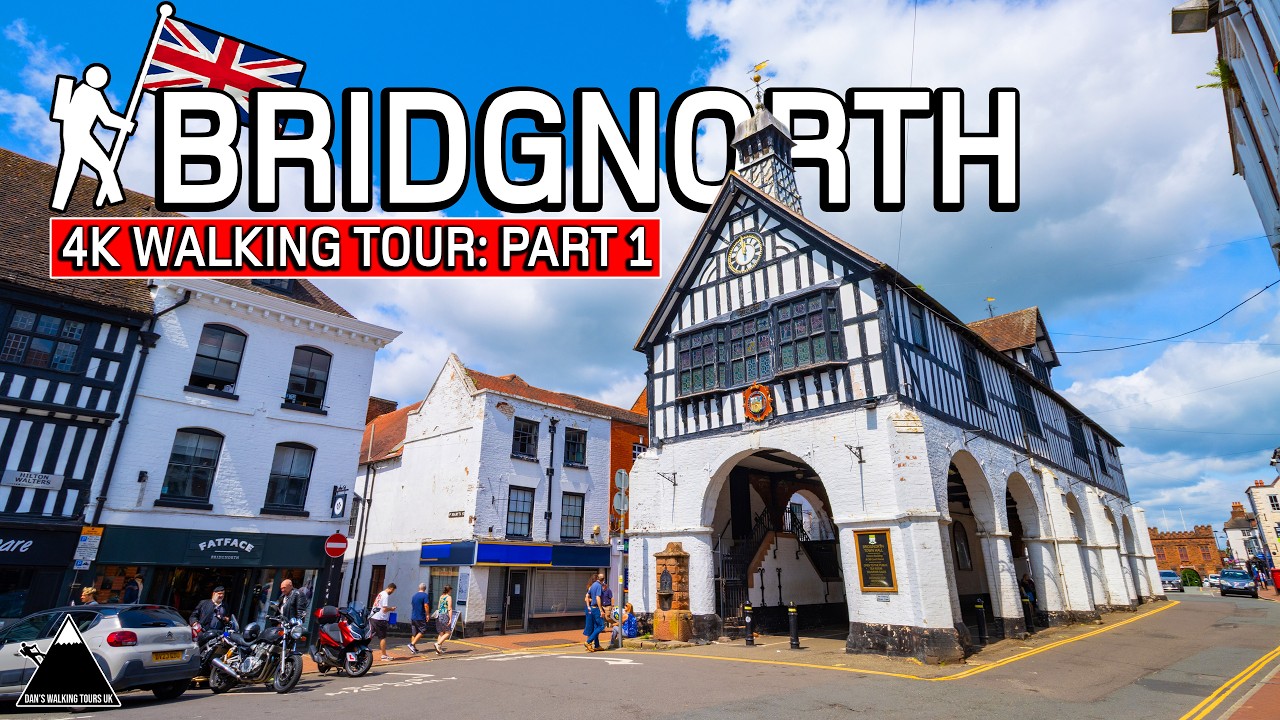BRIDGNORTH | 4K Walking Tour (PART 1) of Beautiful & Historic Town in Shropshire, UK