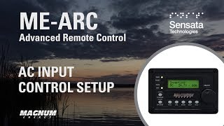 AC Input Control Setup with the ME-ARC Remote by MagnumEnergyInc 6,448 views 5 years ago 4 minutes, 46 seconds