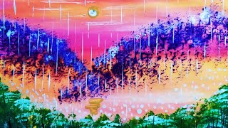 rainy painting acrylic