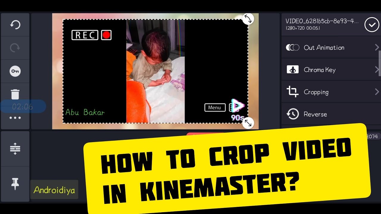 How to crop video in KineMaster 2020 YouTube