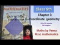 Coordinate Geometry Class 9 | Full Concept Clear in One Video | Easy Learning Method