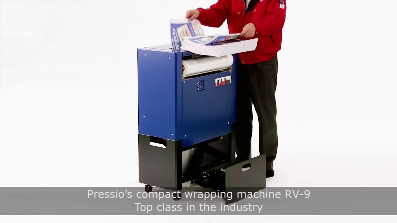 Flat wrapping machine for newspapers, book, magazine, and documents