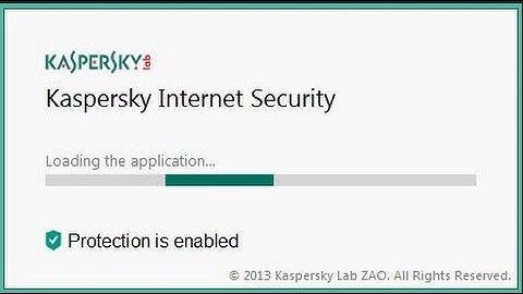 Fix Error Kaspersky Loading the Application Stuck