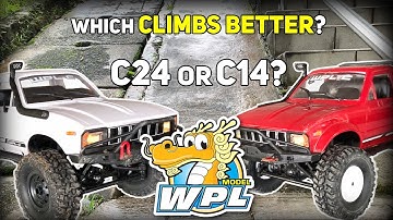 WPL C24 vs WPL C14 | 32° Slope climbing battle