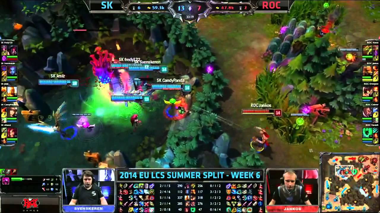 Roccat Jankos - Lee Sin - Baron steal attempt - EU LCS - Season 2014 - League of Legends