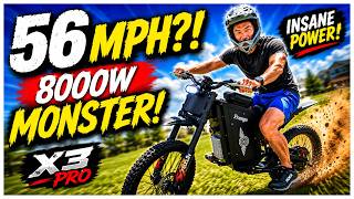 This 8000W E-Bike Hit 56 MPH... I Couldn't Believe It! 🤯 | Freego X3 Pro Review