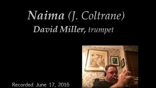 Naima (John Coltrane) - David Miller, trumpet