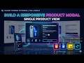 Silent Coding product view modal in product page using HTML, CSS, JavaScript and Tailins