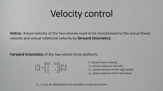 How to design a control loop for a two-wheel differential drive platform