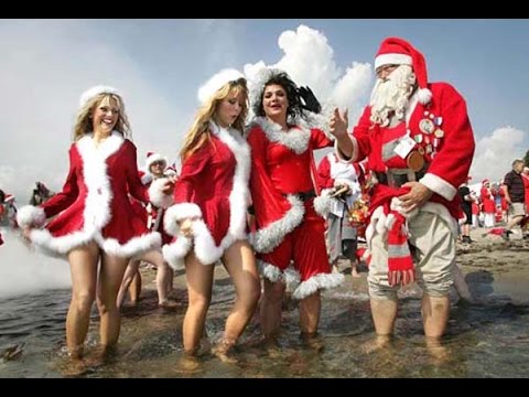 Новогодняя подборка.Прикольные и пьяные Деды Морозы /drunk and funny Santas