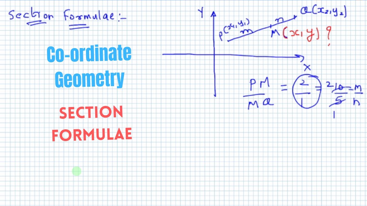 section formula practice set 5.2 geometry 10th - YouTube
