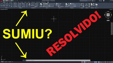 Barra de comandos superior sumiu no Autocad - Linha de Comandos sumiu no autocad - 2021