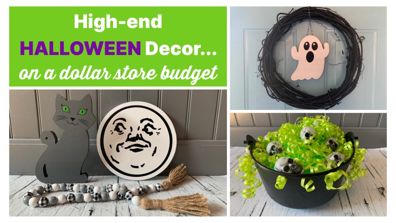 Wow!!! High-end HALLOWEEN Decor on a DOLLAR STORE Budget / The ...