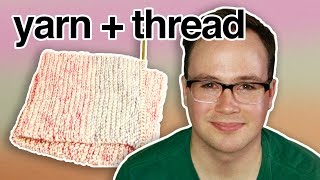 Combining Yarn With Thread For Knitting
