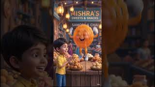 samosa aur Jalebi ki story? 😜😍#shorts #cartoon #facts #trendingvideo #viral #familycartoonstory 1412