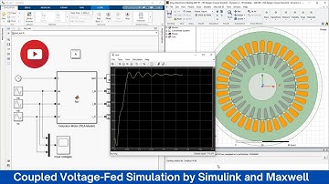 Coupled dynamic voltage-fed simulation of electric motors by Simulink and Maxwell